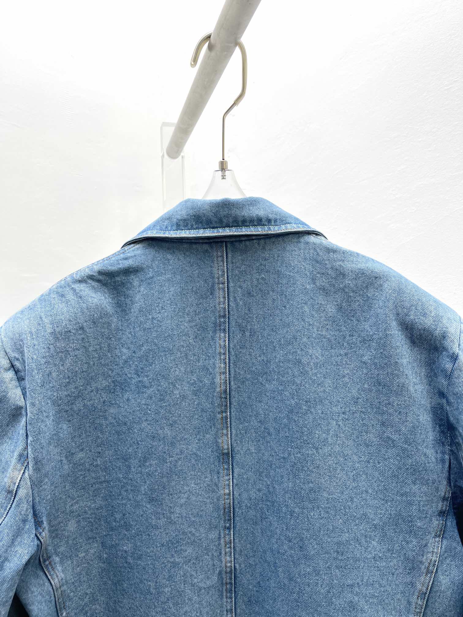 Title 10, Gilet con reggicalze in denim vecchio lavato