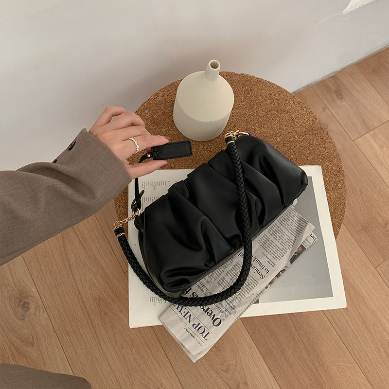 One-shoulder All-match Tide Cloud Folds Underarm Bag Crossbody