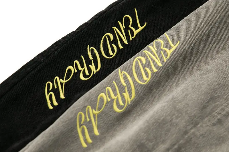 Vintage Letter Embroidered Corduroy Slacks Boys