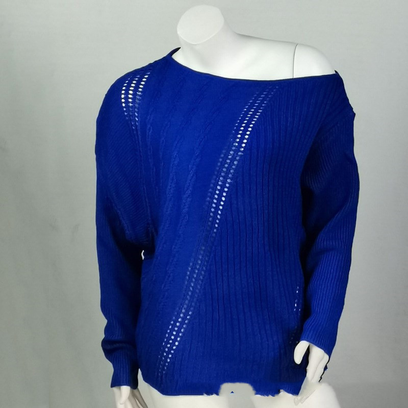 Title 5, Ladies Sweater Ladies Retro Top Lazy Knitted Ca...