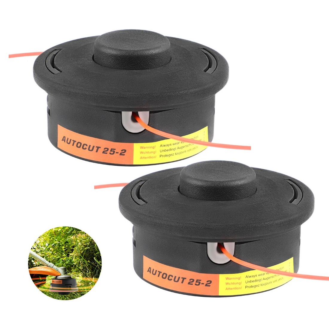 2Pcs For Stihl Autocut 25-2 Bump Feed Petrol Strimmer Trimmer Head 4002 710 2191 — image 7