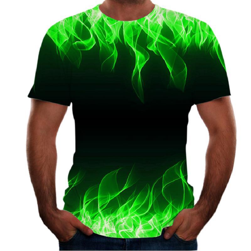 Title 5, Heren casual 3D-print T-shirts met korte mouwen...