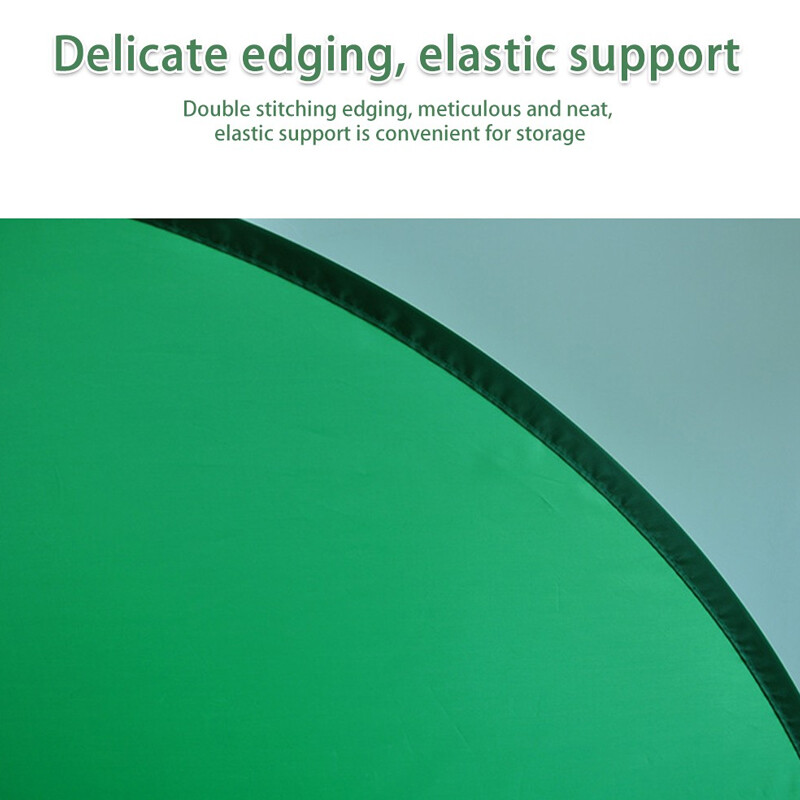 59 Green Screen Backdrop Pop-up Chair Round Background Protable Photograph W 3