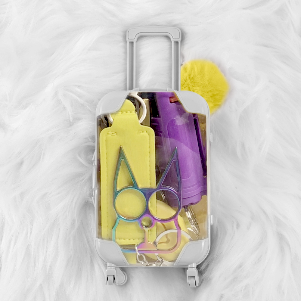 Personalized Design Self-defense Suitcase Set Plastic Key Chain