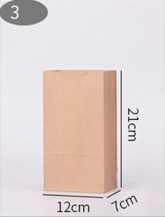 Title 6, 100 pcs Paper bags for Kraft refrigerator