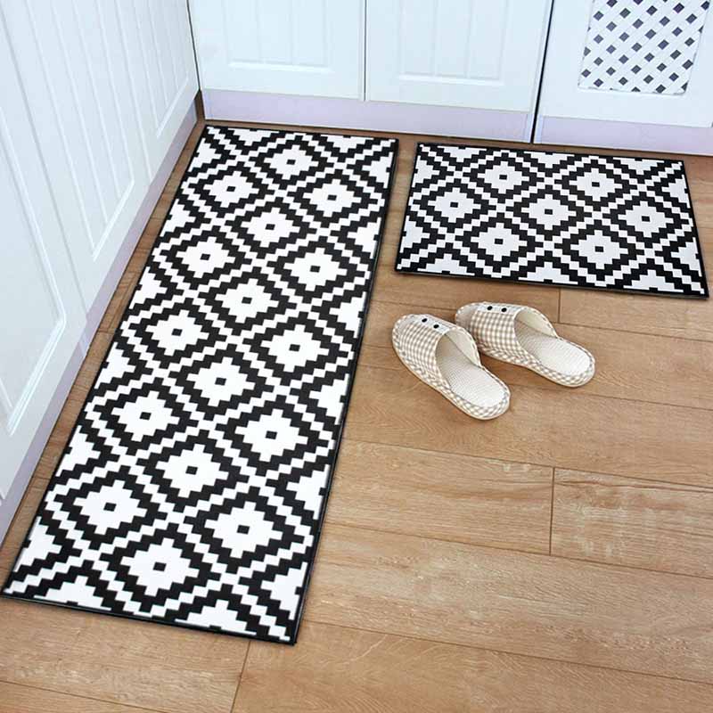 Geometric Pattern Kitchen Floor Mat Non-slip Mat | eBay