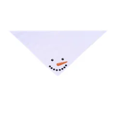 New Christmas Saliva Towel Dog Holiday Headscarf - White - View 1