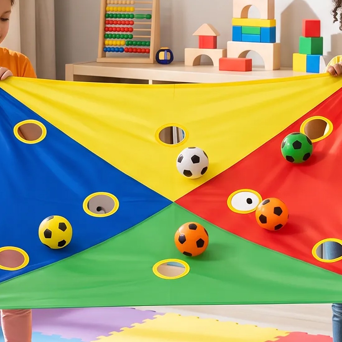 4 Color Cornhole Toss Game Set OutdoorIndoor Party With 6 Random Balls — image 8