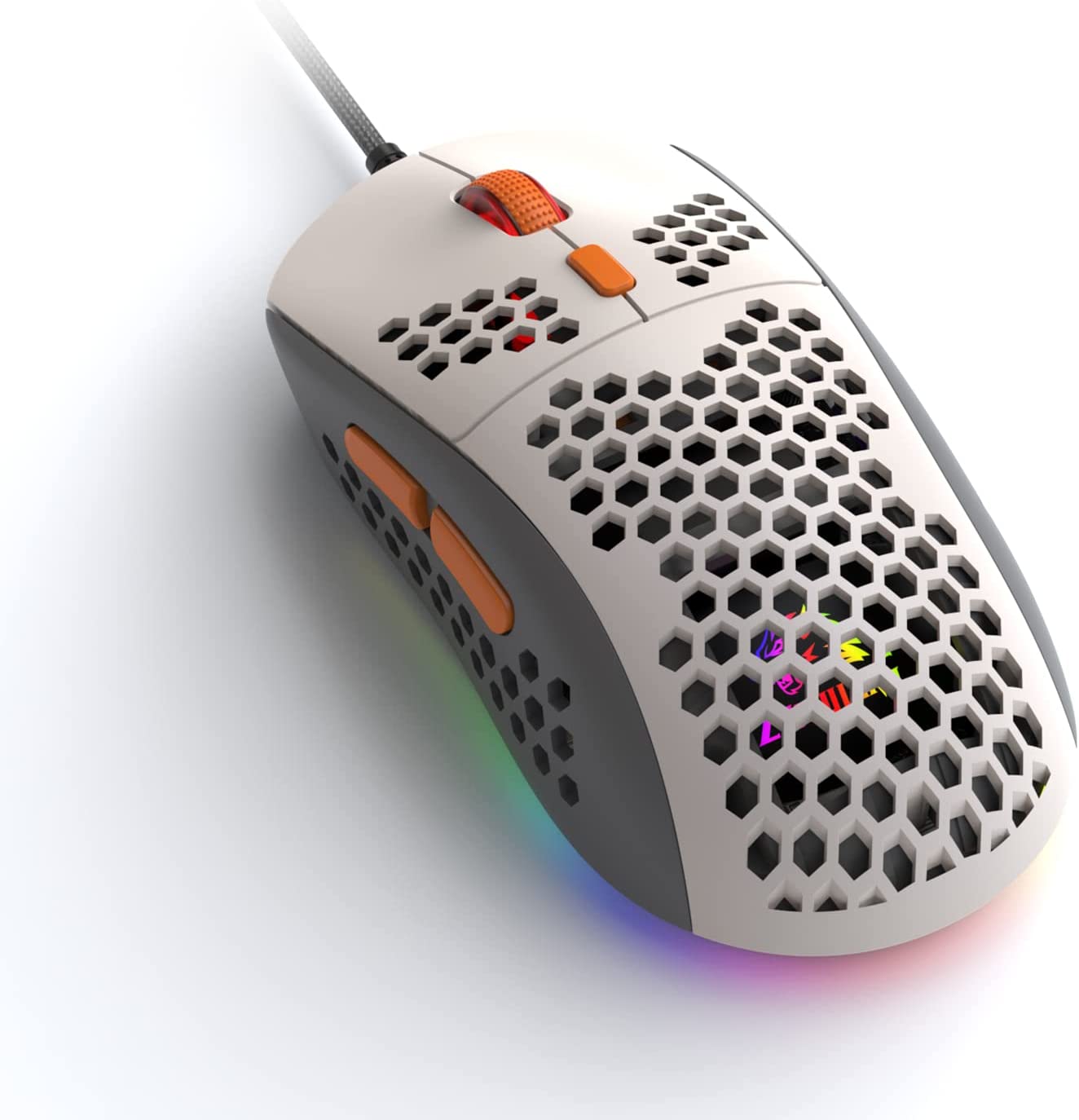 Wired Gaming Mouse Lightweight Chroma RGB Backlit,7 Programmable Buttons 6400DPI - imagen 1