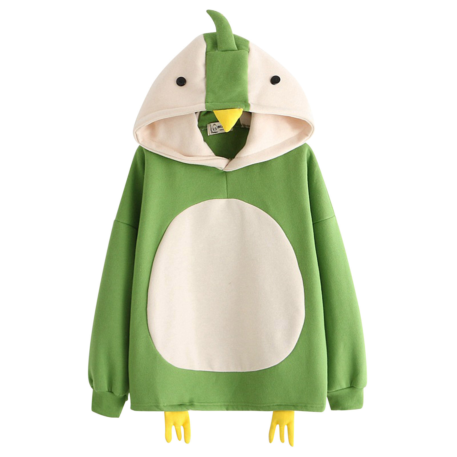 Title 7, Cartoon Cute Chick Plus Velvet Long-sleeved Hoo...