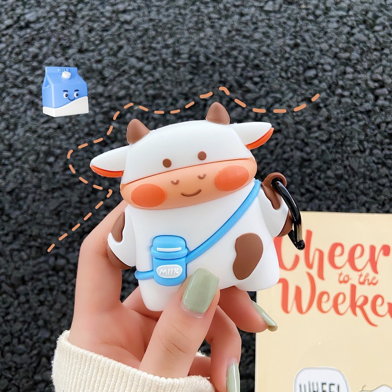 Cute Cow Suitable Protective Cover 2nd Generation Wireless Bluetooth 3rd Generation - Image 2
