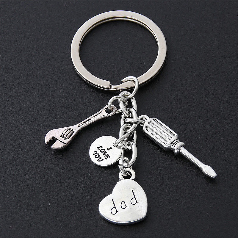 Father Mother I Love You Dad Mom Keychain Dad - Shop at LoveMi