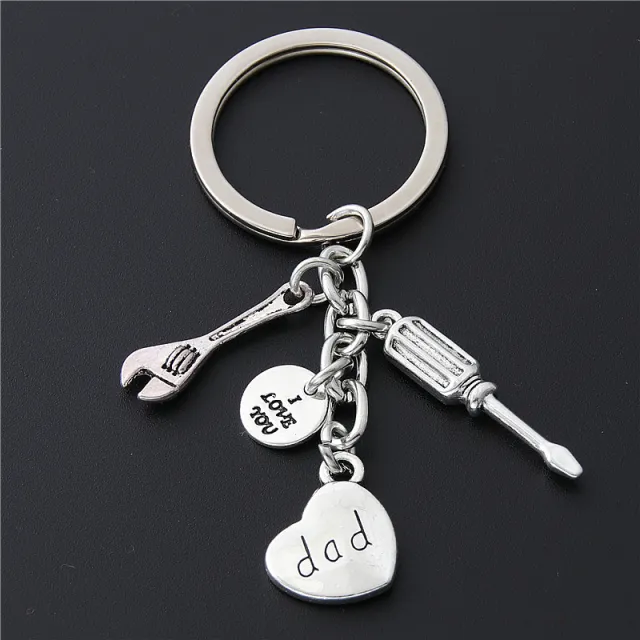 Father Mother I Love You Dad Mom Keychain Dad - Shop at LoveMi