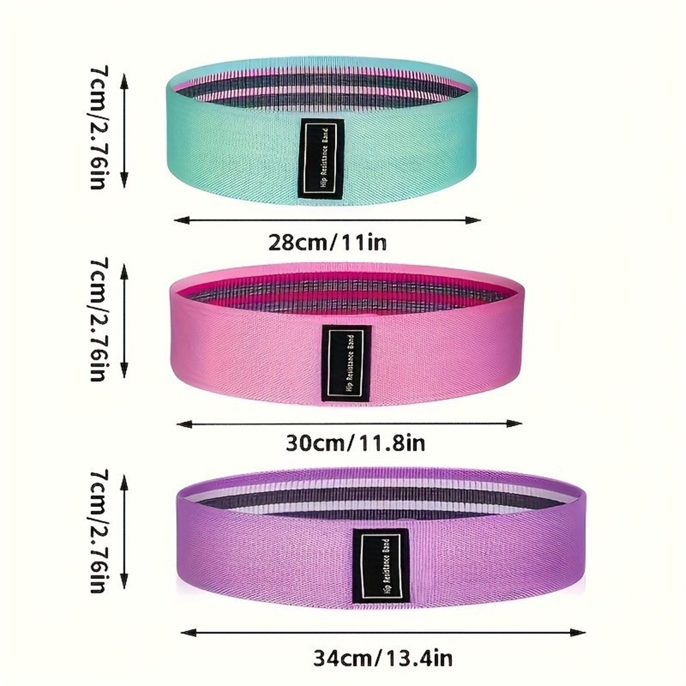 Loop Resistance Bands Set 3 Pack - CrossFit, Fitness & Yoga Gym Essentials — image 5