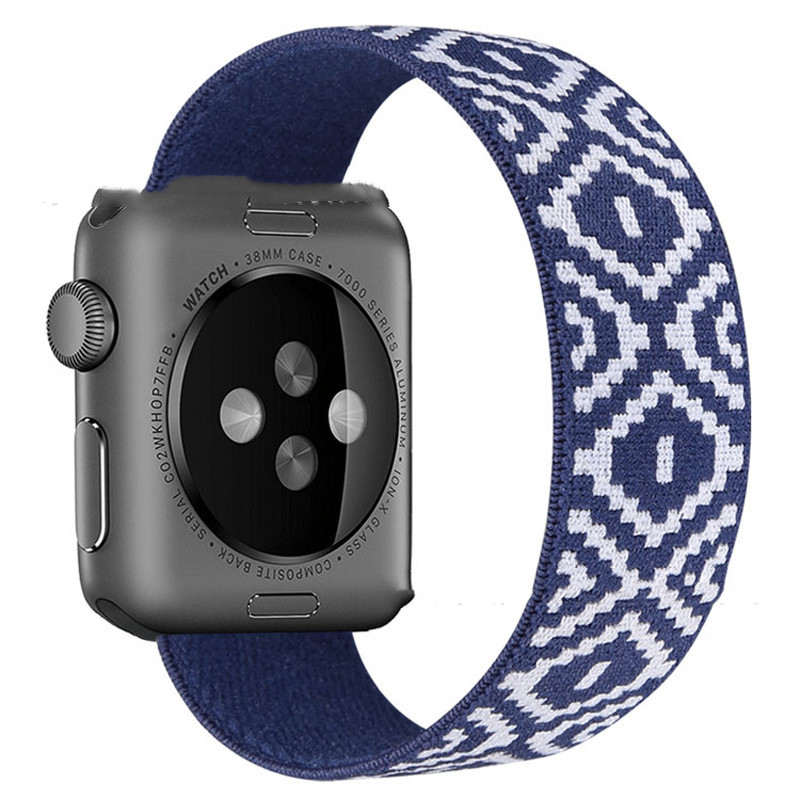 Single Circle Printing Nylon Watchband IWatch Elastic