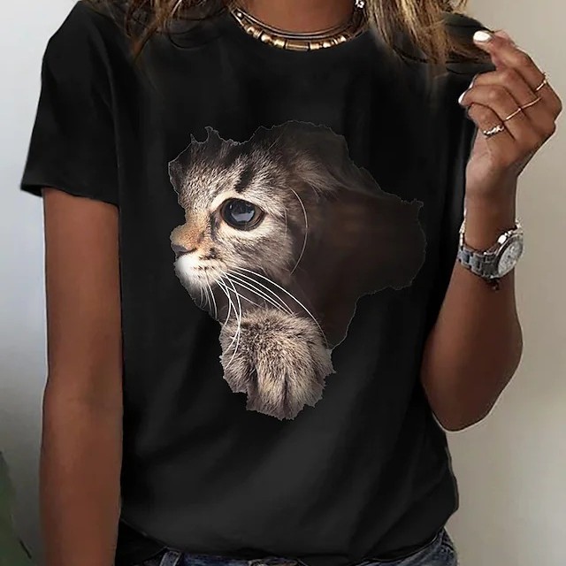 T-shirt Independent Station Shrimp Hot Sales In Europe And The United States Print