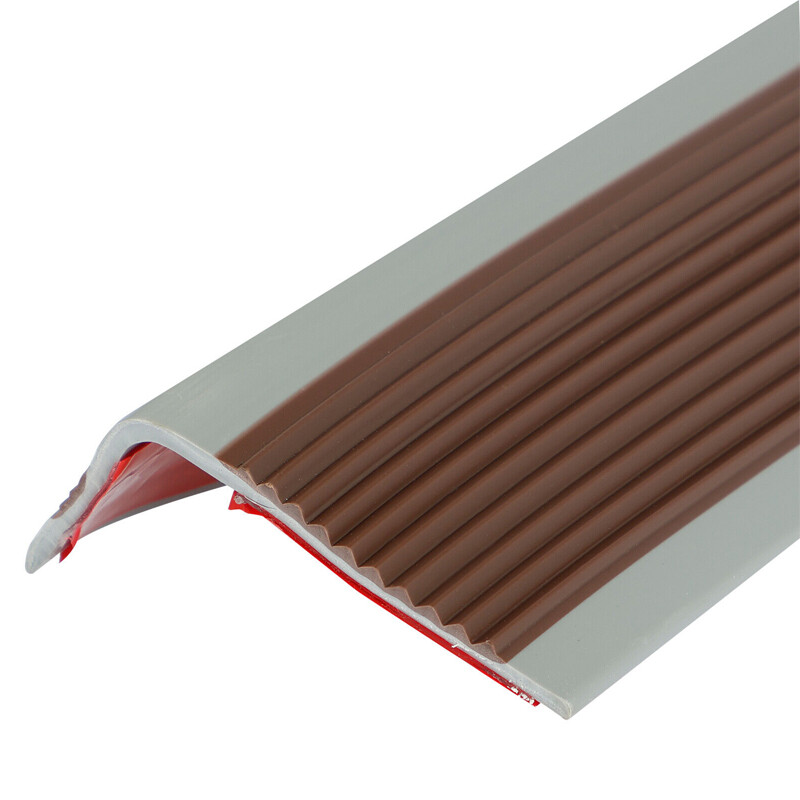 2M Rubber Stair Nosing Edge Trim Anti Slip PVC Angle Step Edging 50x25mm — image 6