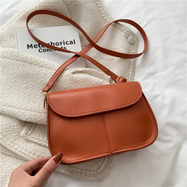 Simple And Versatile High end Sense Of Armpit Small Square Bag Brown - Shop at LoveMi