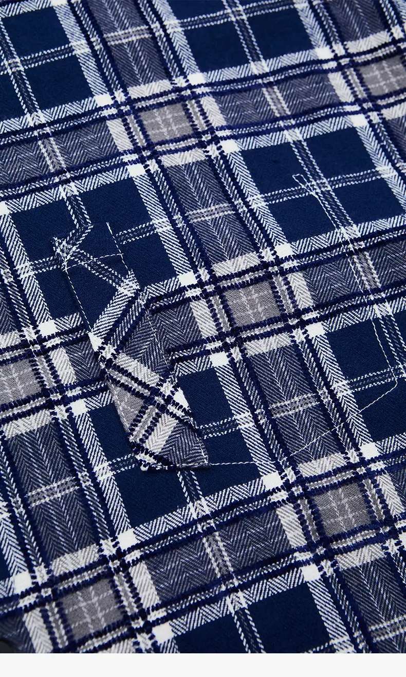 Men's Heavy High Street Brushed Plaid Shirt