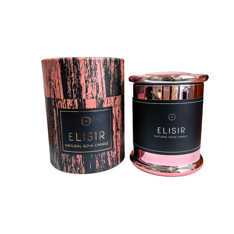 ELISIR Premium Soy Wax Candle 255g, Natural Soya Aromatherapy Candle For Home Relaxation And Home Refreshment