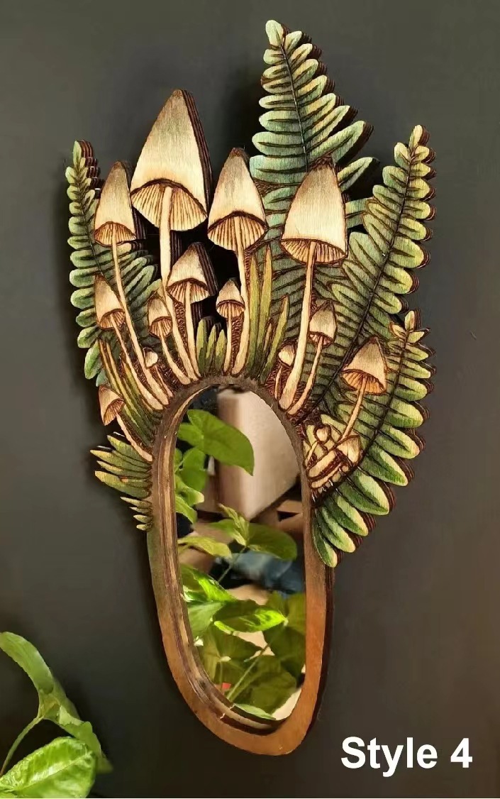 Mushroom Forest Mirror Home Garden Decoration — foto 7