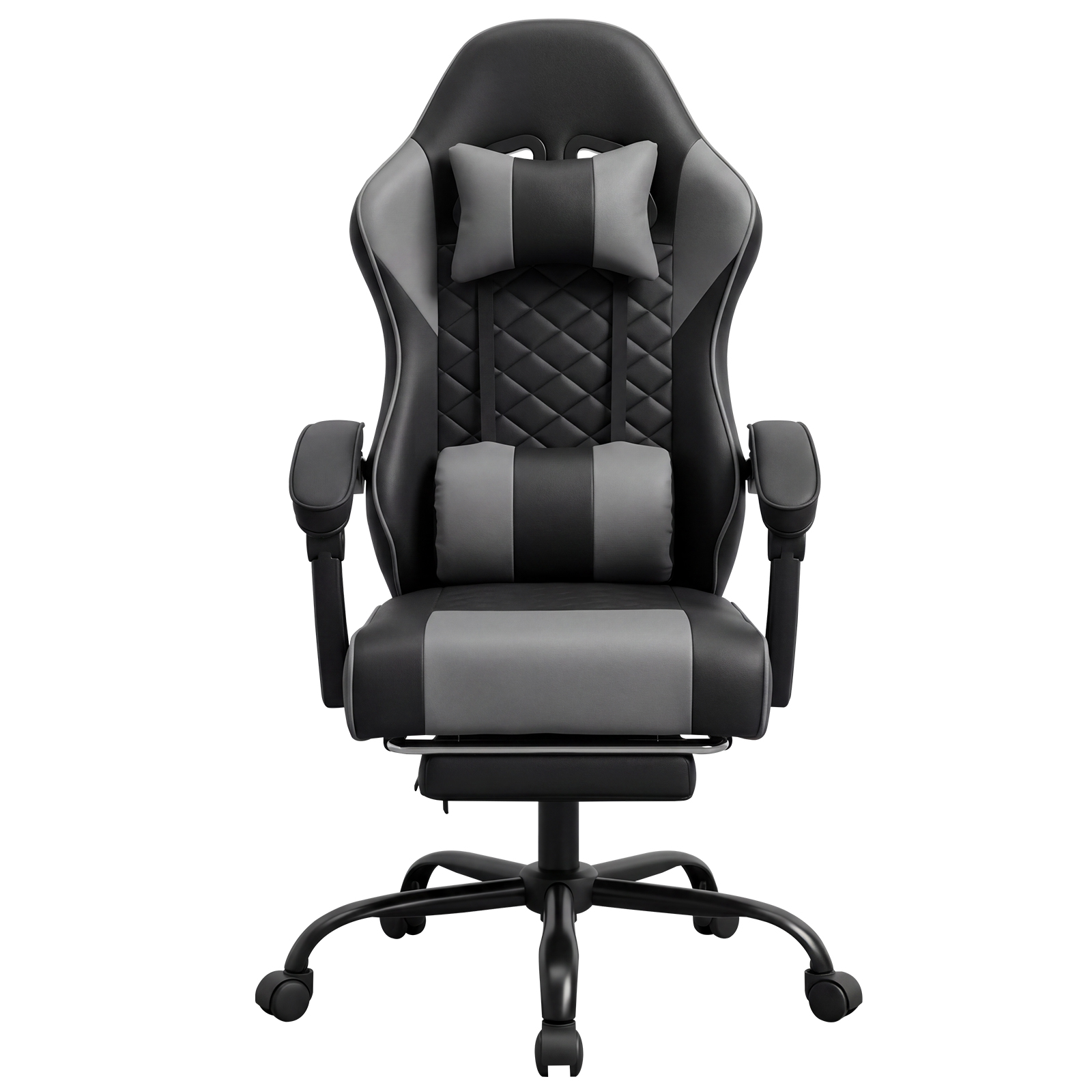 Racing Style Gaming Chair With Footrest,PU Leather,Massage Lumbar — image 8