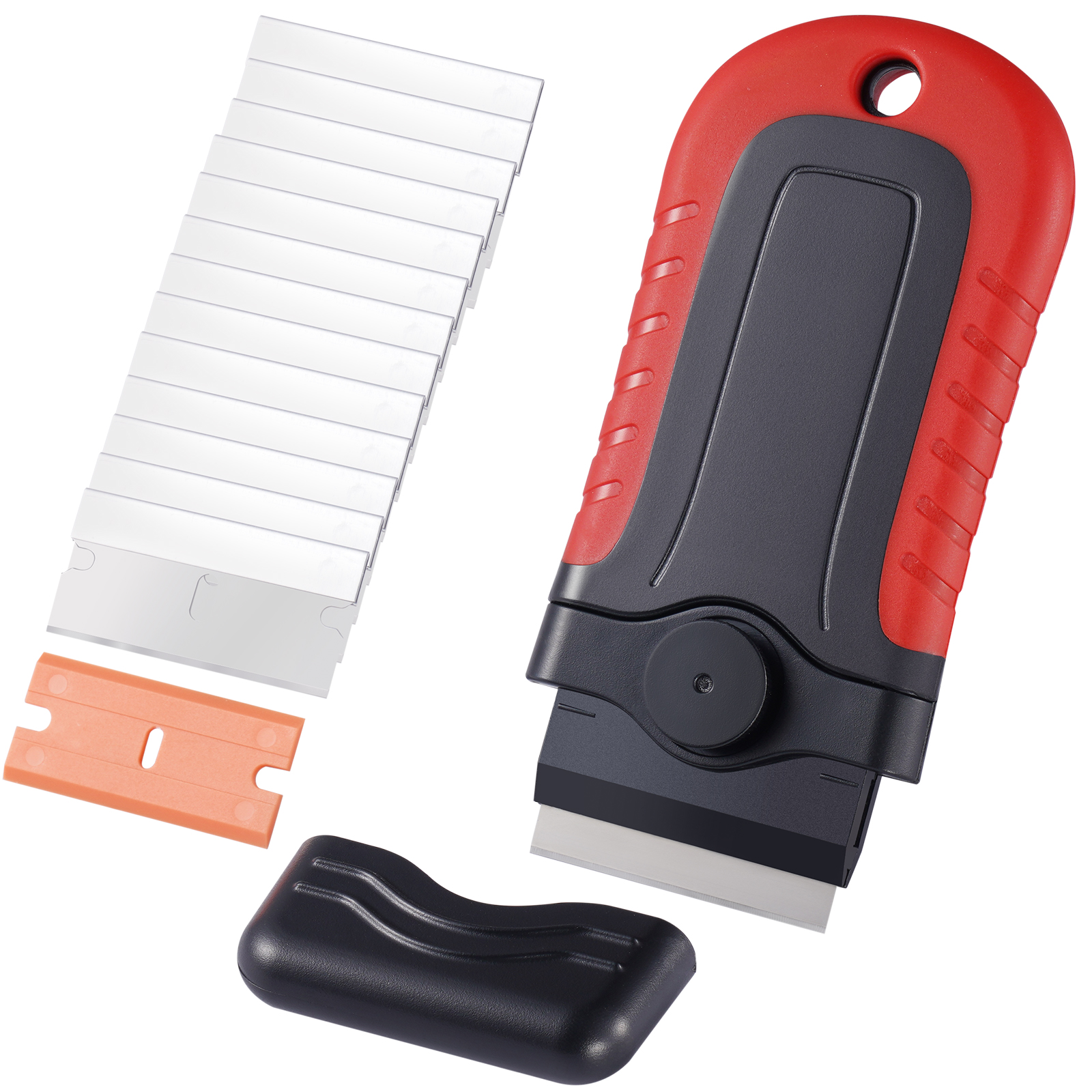 VEVOR Razor Blade Scraper Locking Scraper Tool 15 Extra Blades With Security Cap image 7