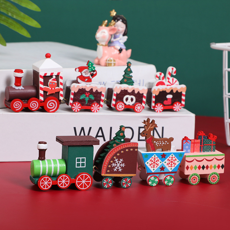 Title 5, Christmas Train Shopping Mall Shop Window Deskt...