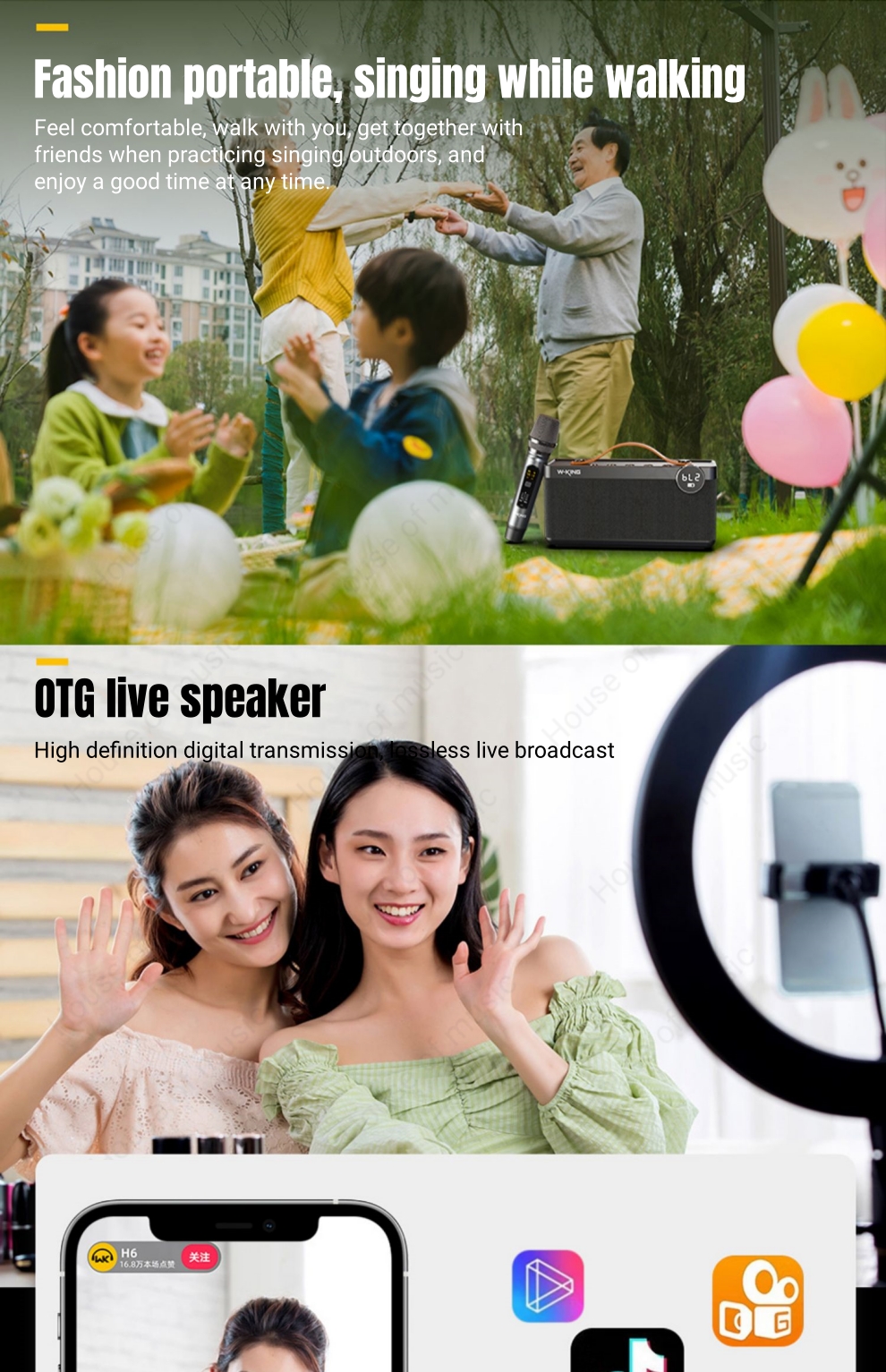 Title 3, W-King 30W Powerful Wireless Bluetooth Speaker ...