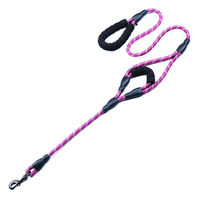 Outdoor Nylon Woven Dog Walking Traction Belt Purple - Shop at LoveMi