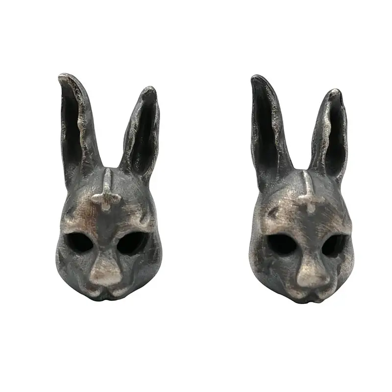 Women's Creative Design Thai Silver Rabbit Earrings