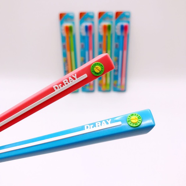 Salad Colorful High-density Super Soft Hair Small Head Filament Toothbrush 2 Pack