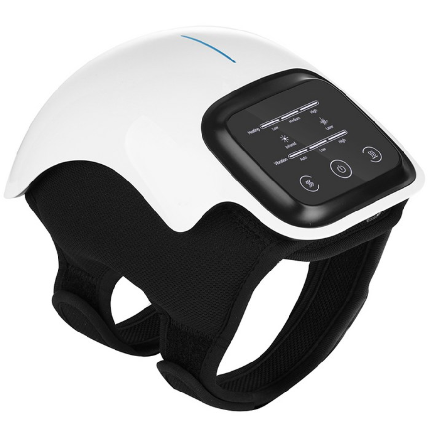 Knee Massager  For Pain Relief With Heat And Dual Red Light Therapy, Adjustable Straps, Memory Function, Relax Tight Muscles