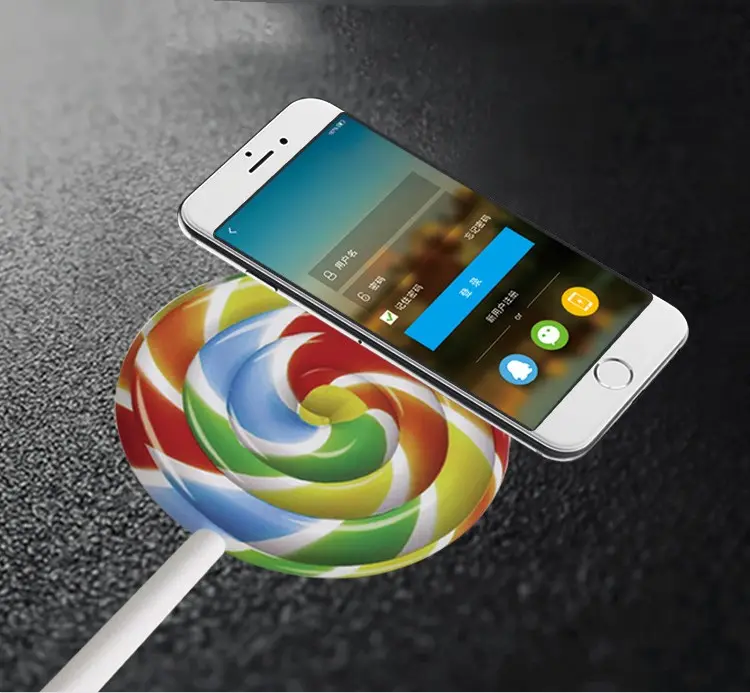 Creative Pattern Lollipop Wireless Quick Charging Appliance