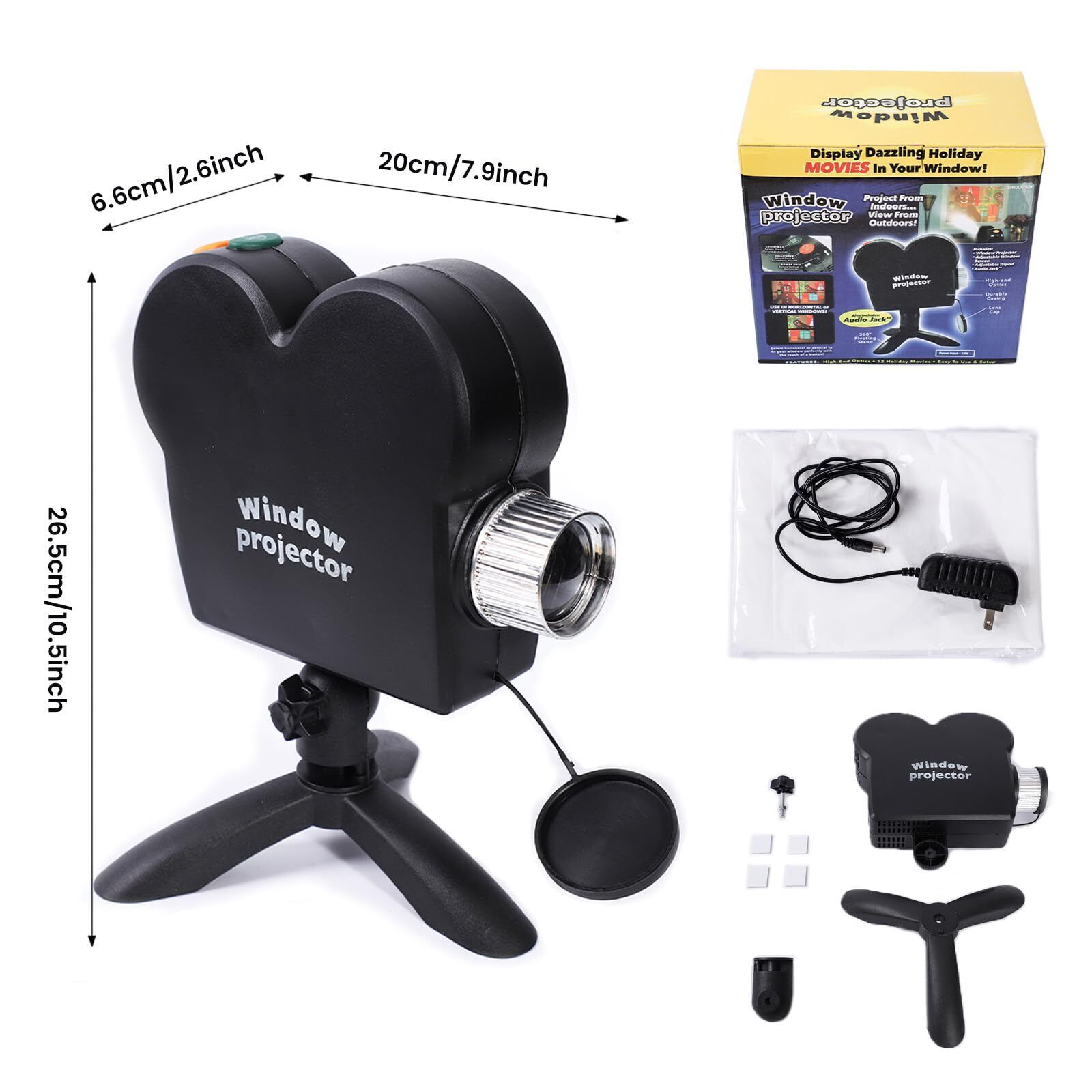 Halloween window projector christmas holographic optical