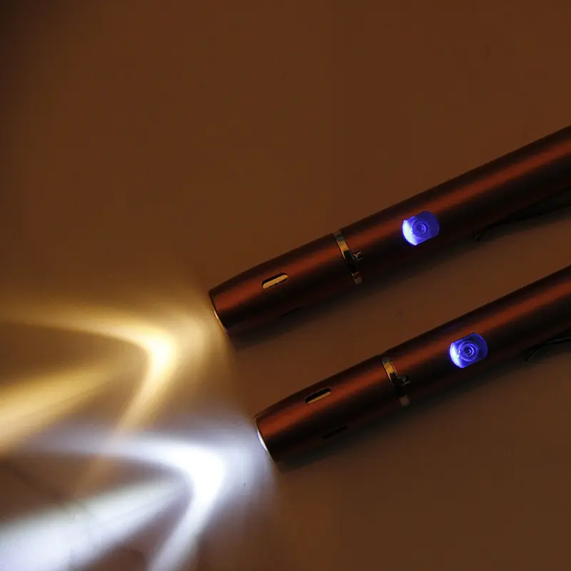 Doctor Uses Flashlight To Check Pupil Pen
