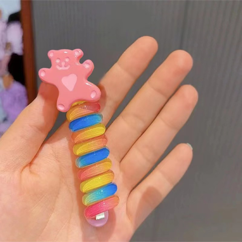 Cute Cartoon Colorful Hair Ring - Image 23