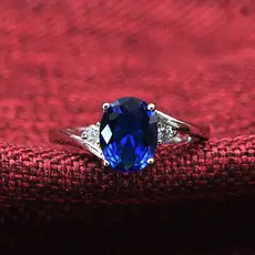 Simulation Tourmaline Gemstone Ring