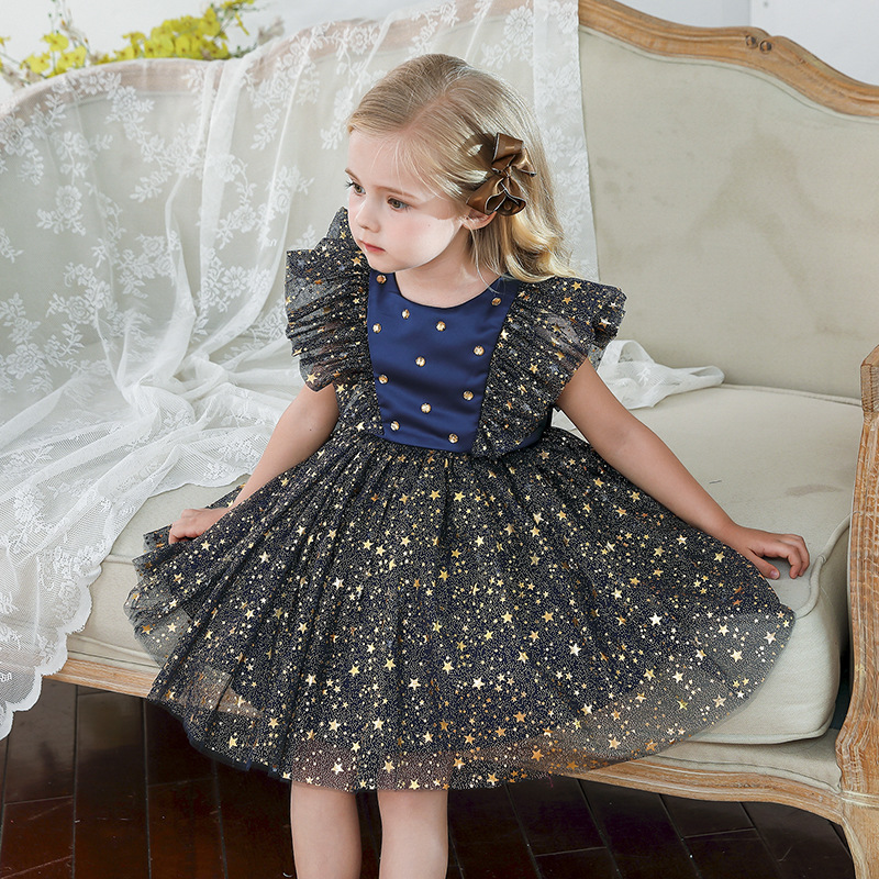 Title 11, Princess Dress Girls Sequin Tutu Lace Mesh Birt...