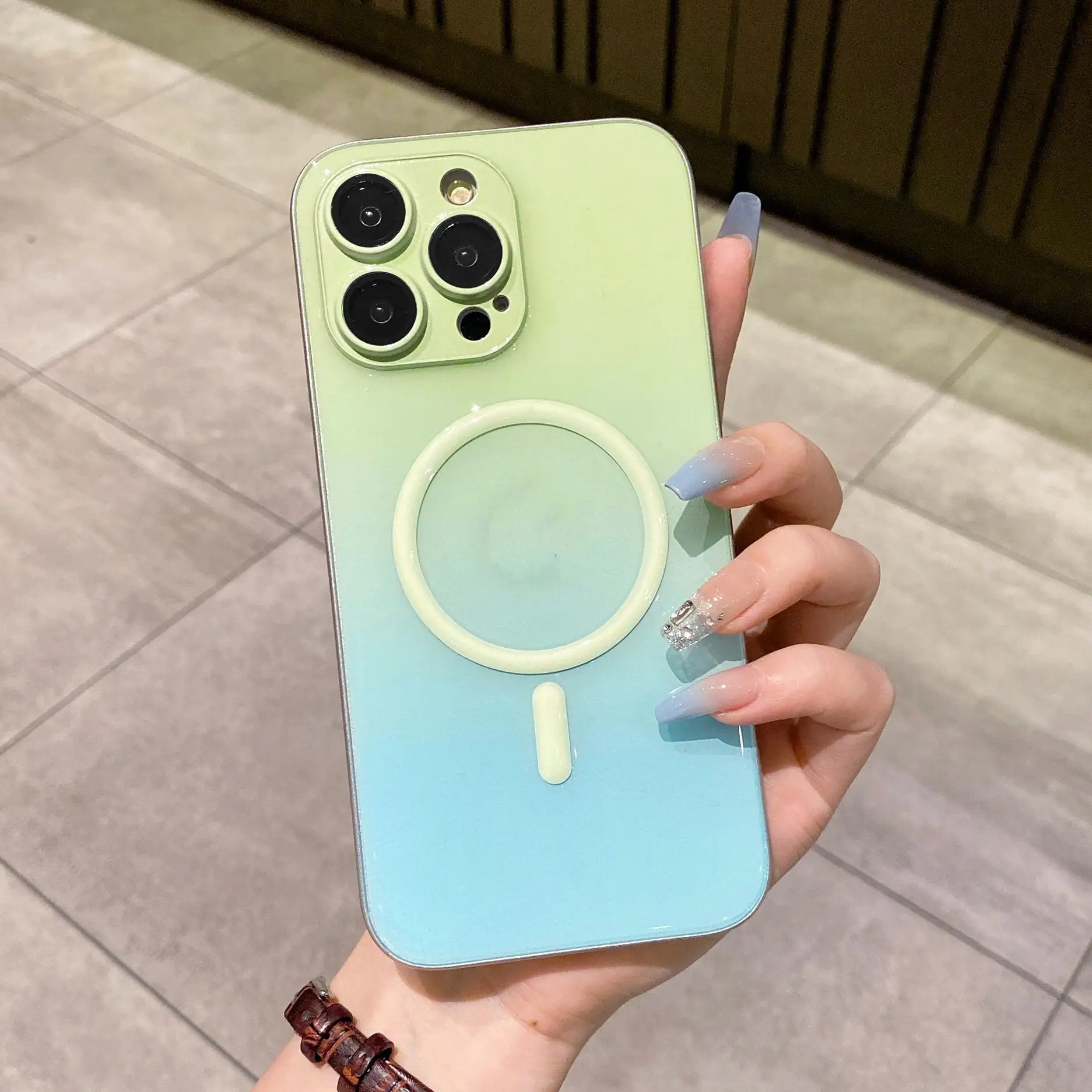 Luminous Magnetic Suction Phone Case Gradient