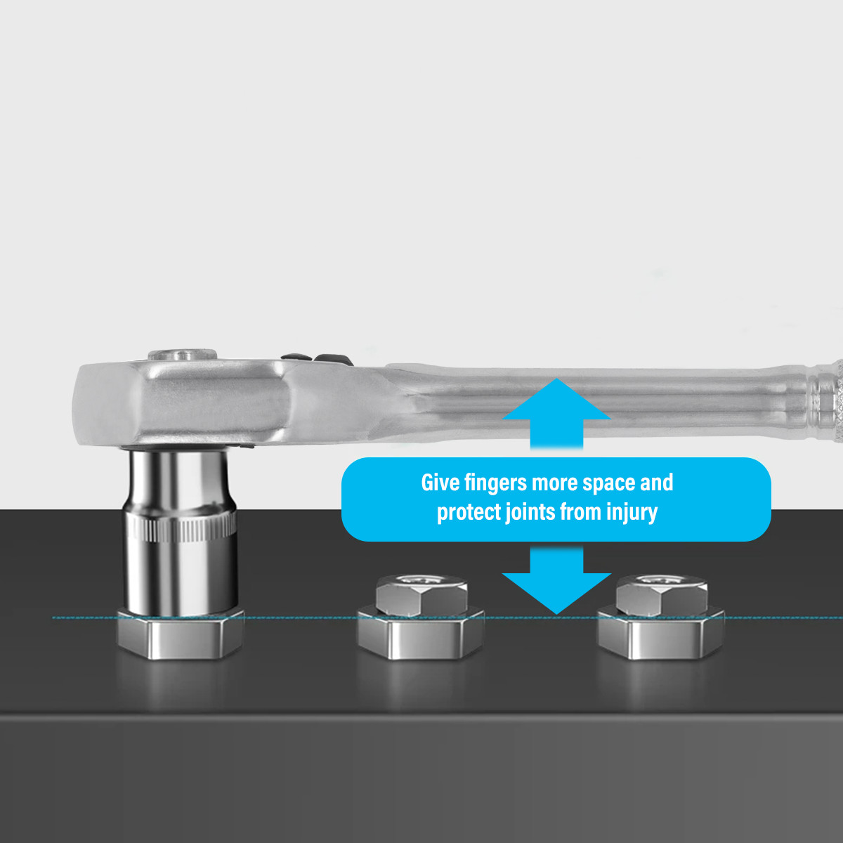 3X 1 4 38 1 2 Ratchet Socket Wrench Tool Quick Release Extending Repair Tool 2