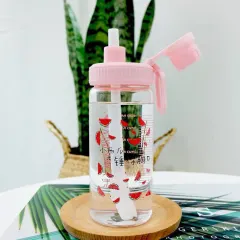 Straw Cup Frosted Summer Large-capacity Glass With Graduated Water Cup - A Small Watermelon - View 1