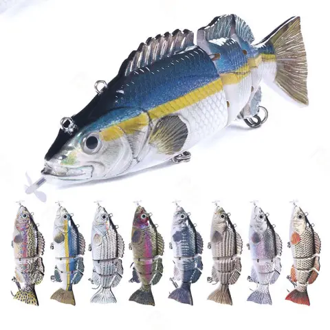 Luya Fake Lure Knotty Fish 15CM54G Automatic Usb Electric