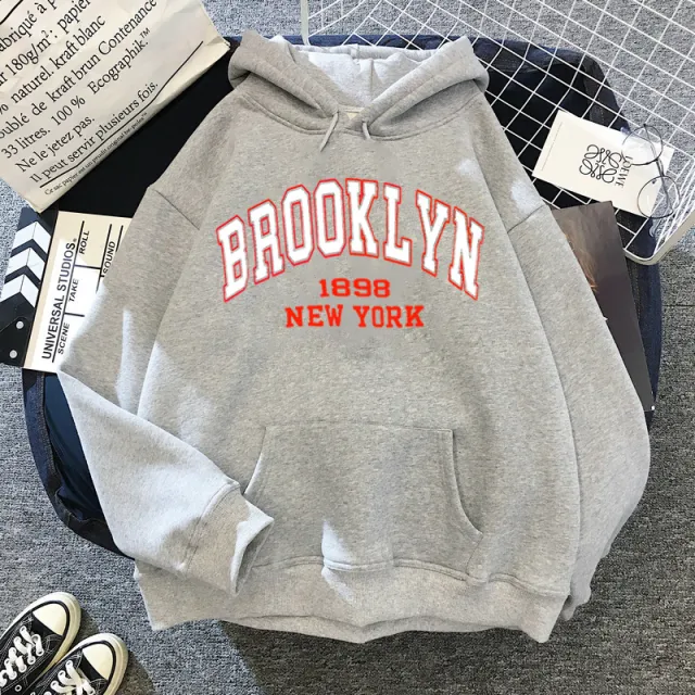 Printed Sports Plus Fleece Hooded Sweatshirt 13 Style - Shop at LoveMi