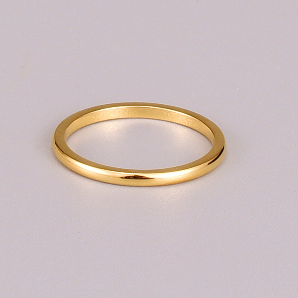 Korean Style Simple Fashion Glossy Ring