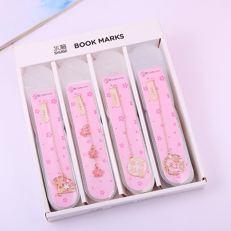 Creative Personality Alloy Stationery Pendant Bookmark