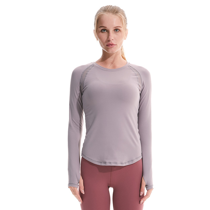 Title 2, Round Neck Yoga Long-sleeved Tights