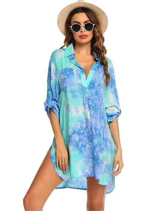 European And American Women's Swimwear Beach Blouse Decor8 S - Shop at LoveMi