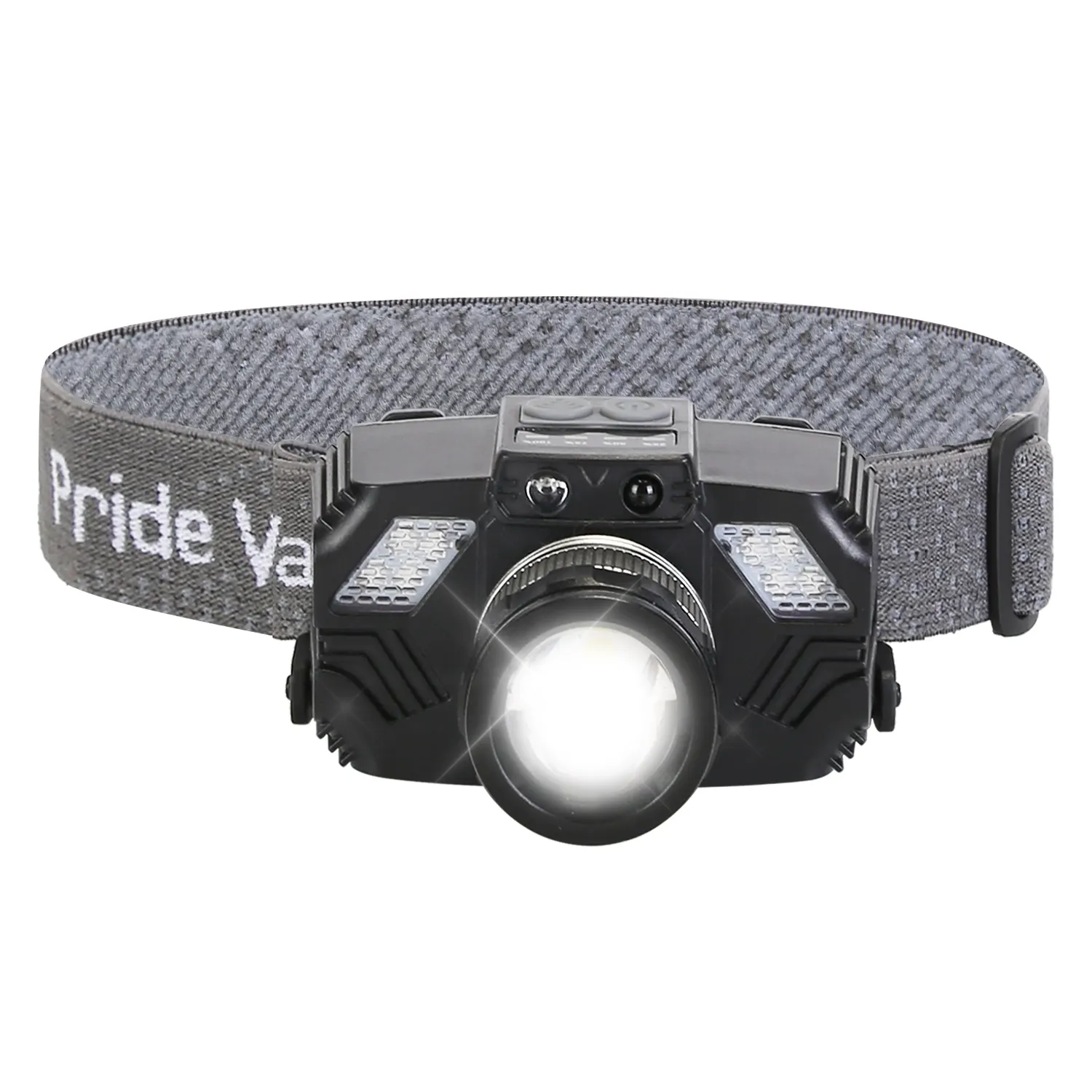 Motion Sensor LED Headlamp Zoomable Flashlight Waterproof