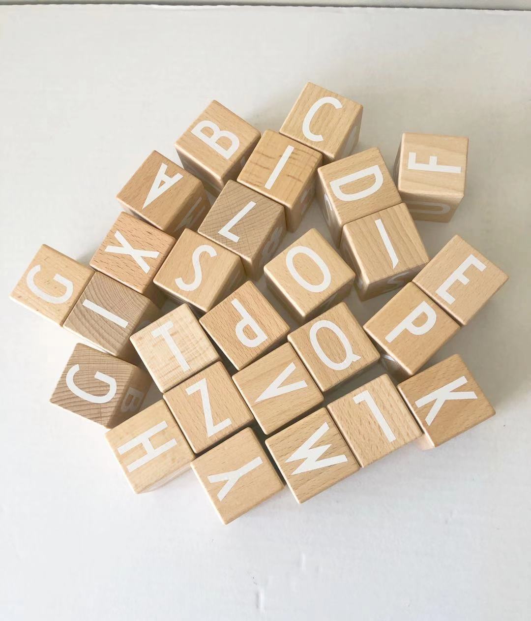 Title 3, Childrens Imported Beech Wood Alphabet Buildin...